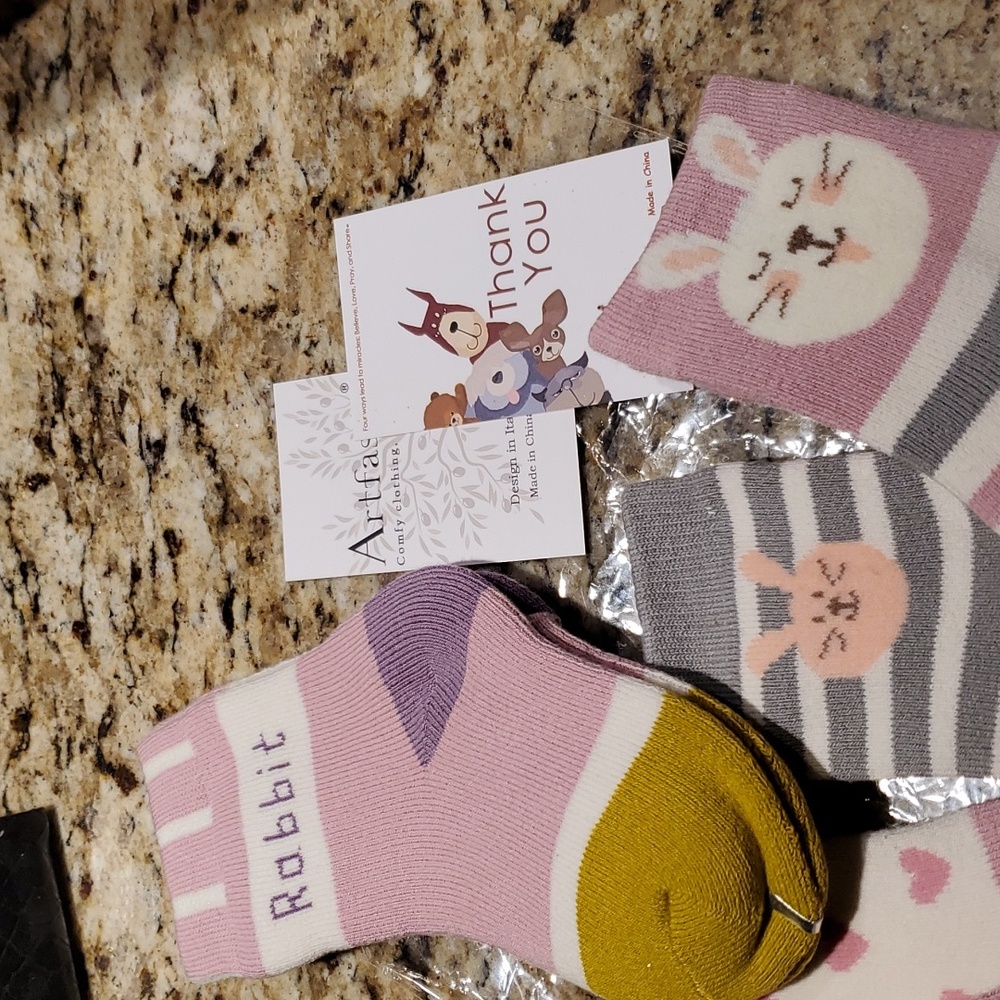 Bunny Rabbit Kids Socks - Picture 2 of 4